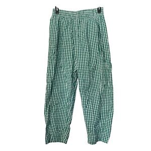 Free People preppy poplin gingham 100% cotton pants